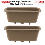 หลุมดึงประตู หลุมมือดึงในประตู ข้างซ้าย+ขวา 2 ชิ้น สีครีม สำหรับ Toyota KUN TGN Hilux Vigo Fortuner SUV 2WD 4WD ปี 2005-2014